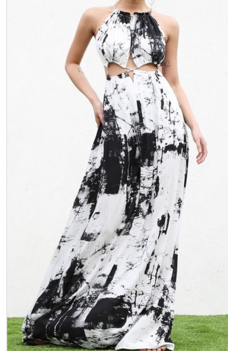 a cut above dress Beyond Yoga A Cut Above Racerback Maxi Dress