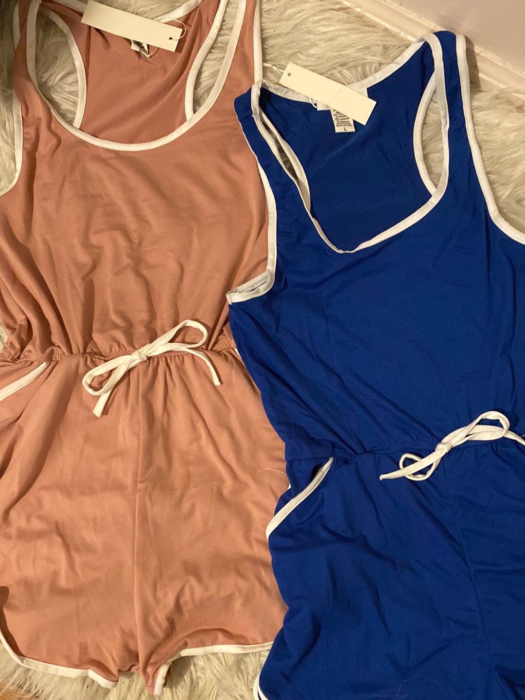 Racer back romper