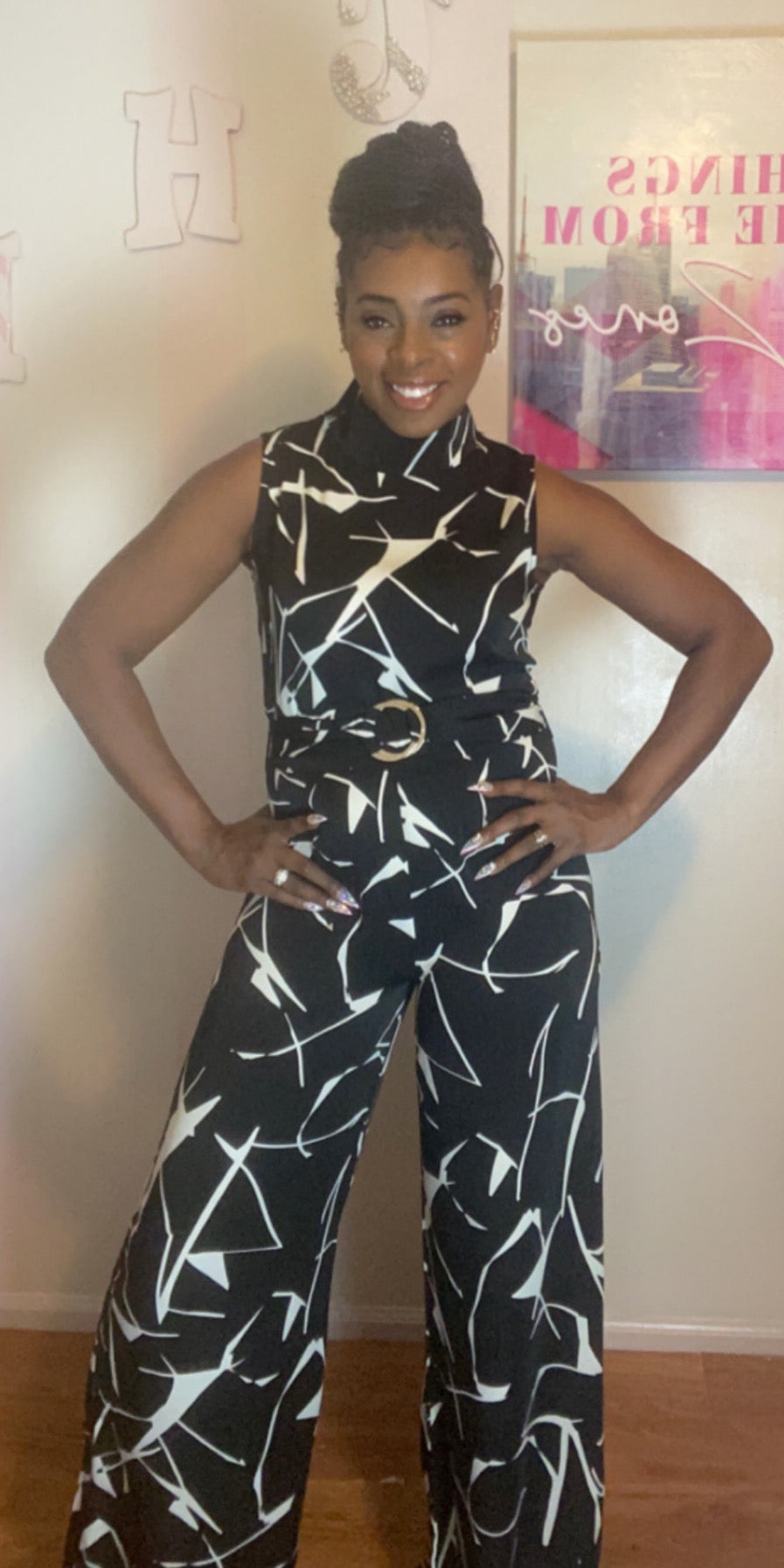 Abstract Jumpsuit