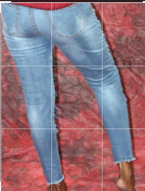 Fishnet Denim Jeans